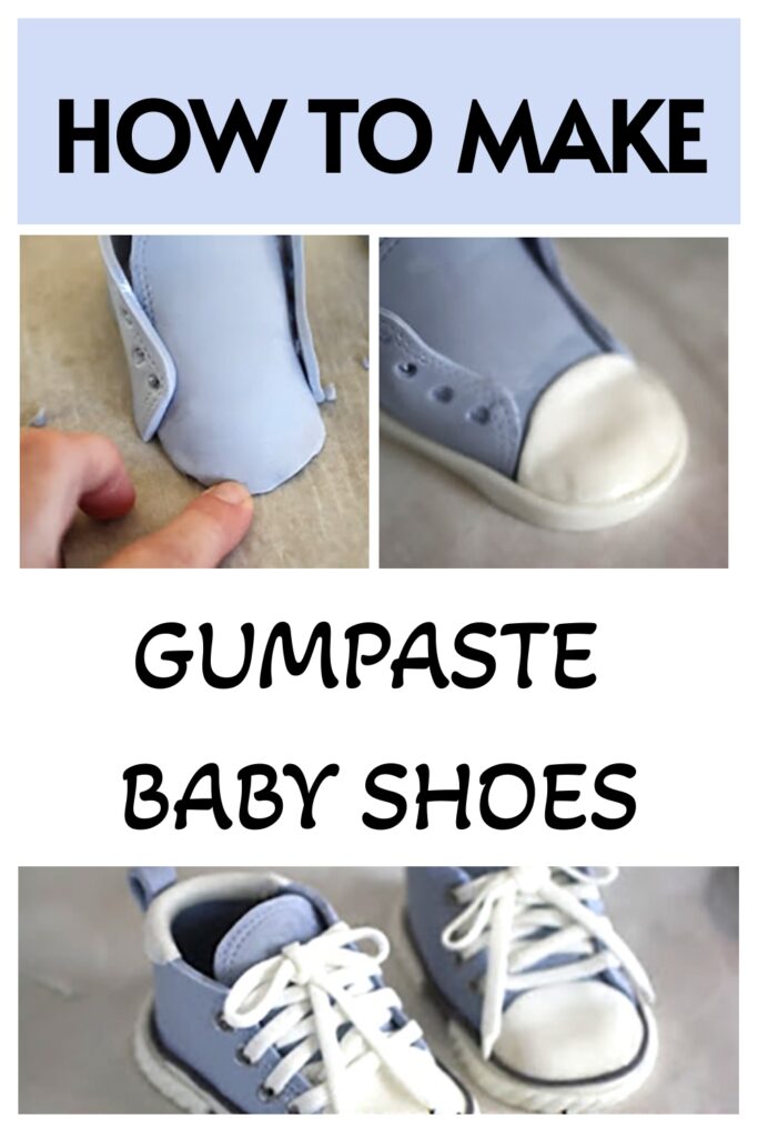 how to make gumpaste baby shoes