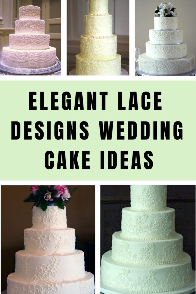 elegant lace designs wedding cake ideas with photos of cakes