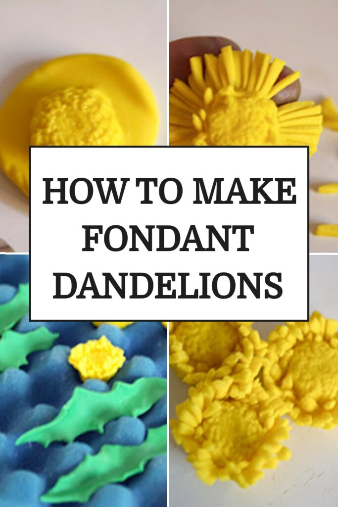 how to make fondant dandelions