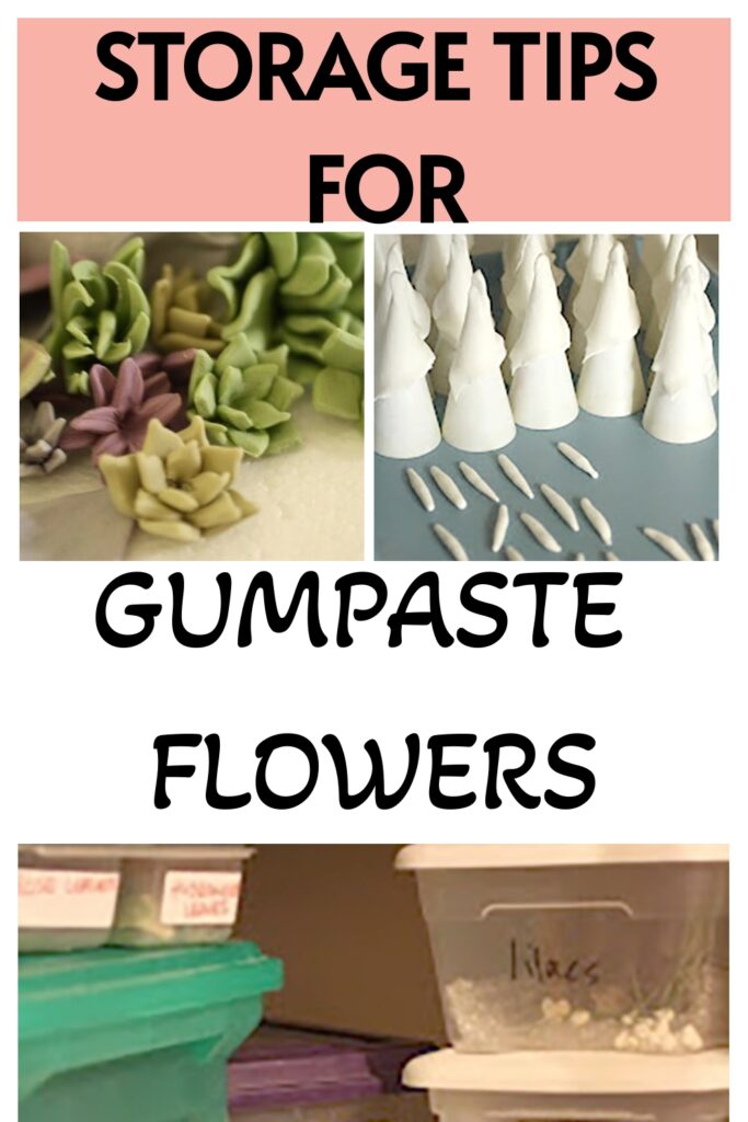 Storage tips for gumpaste flowers