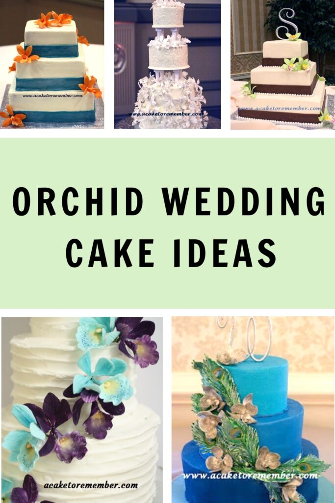 orchid wedding cake ideas