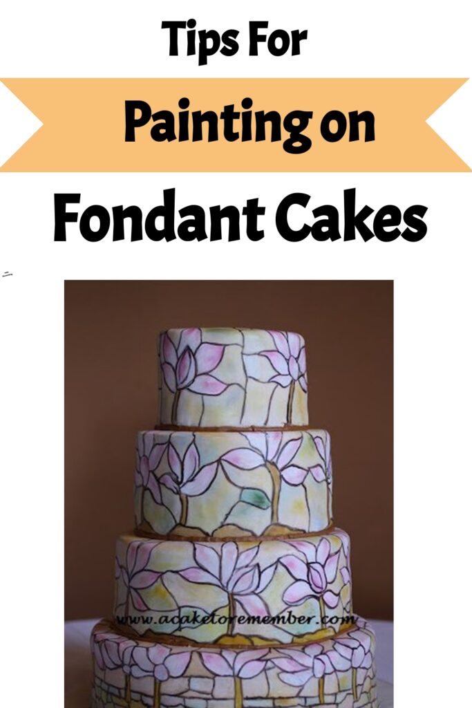 tips for painting on fondant cakes