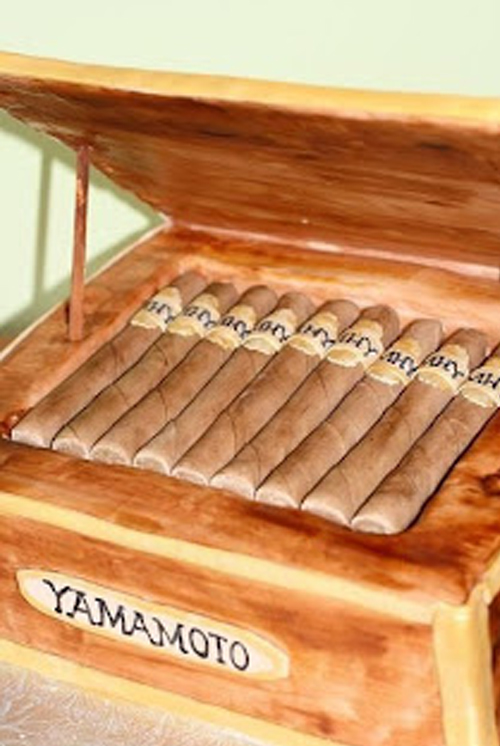 cigar box grooms cake