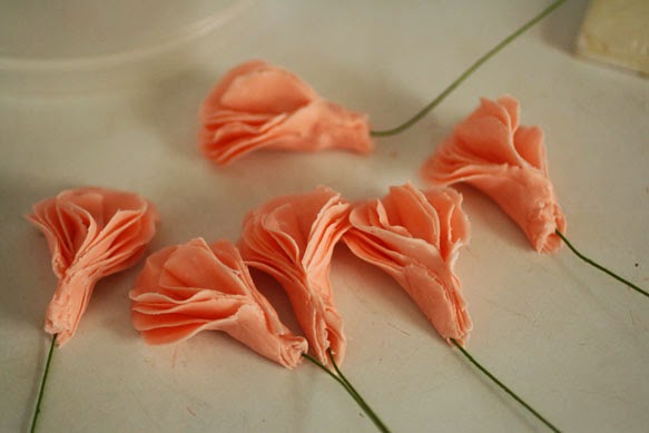 david austin rose gumpaste petals