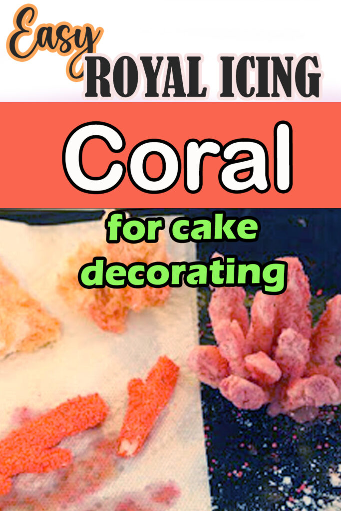 easy royal icing coral