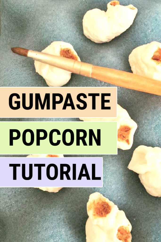 gumpaste popcorn tutorial