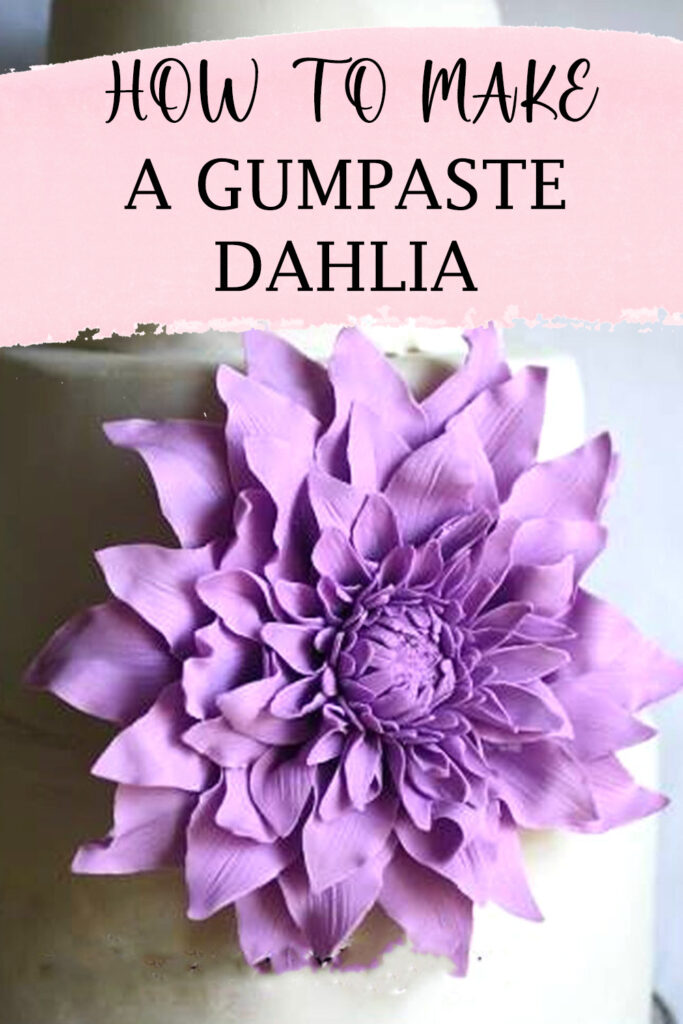 how to make a gumpaste dahlia