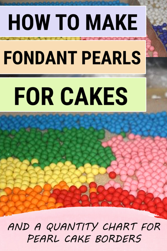 how to make fondant pearls for cakes