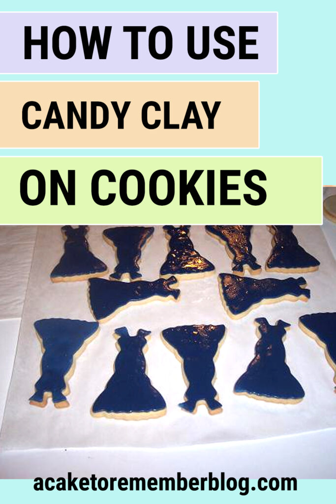 how to use candy clay on cookies
