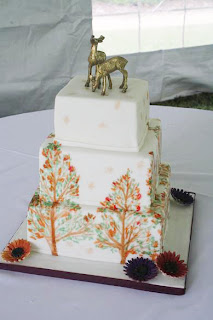 painted tree cake