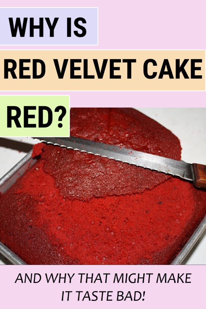 why is red velvet cake red