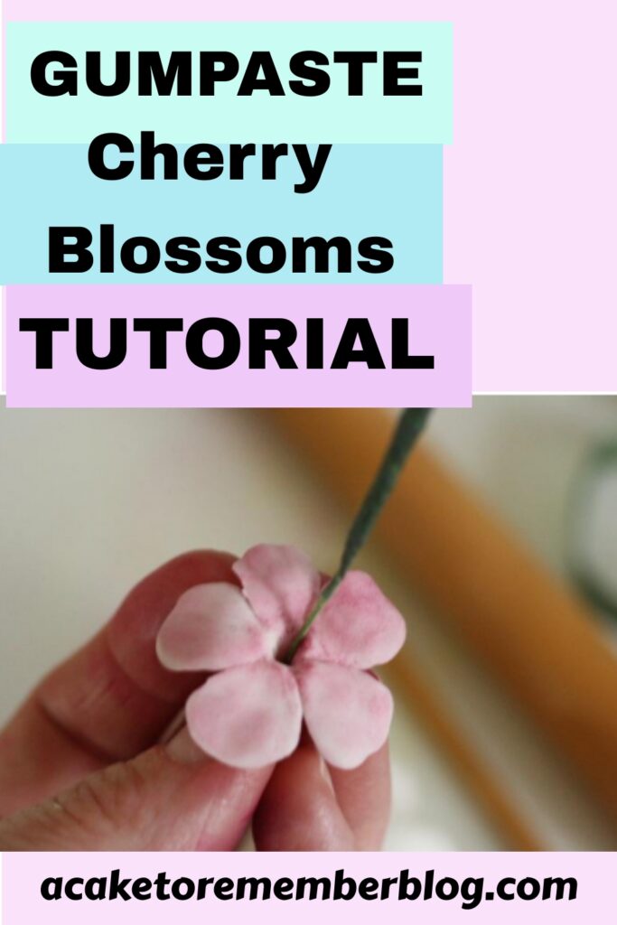gumpaste cherry blossoms tutorial