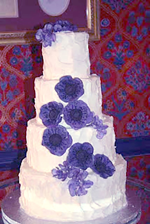 purple anemone cake