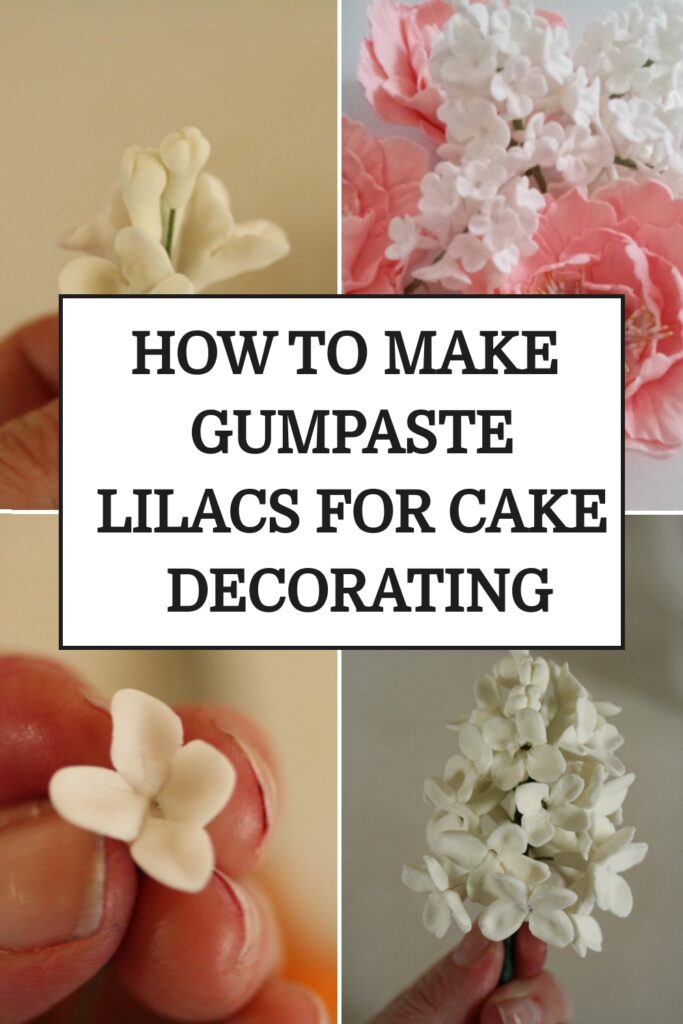 how to make gumpaste lilacs for cake decorating