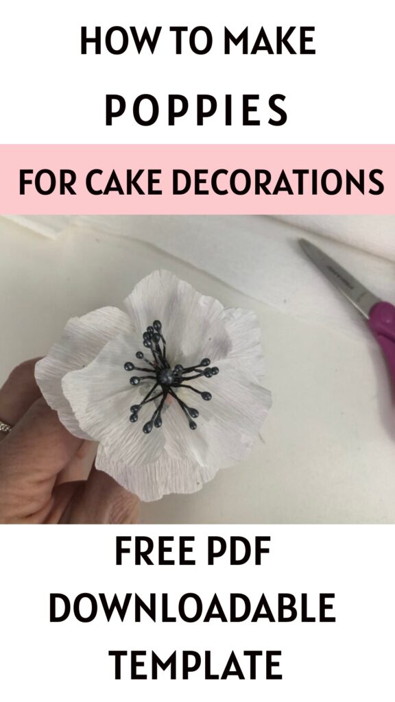 how to make poppies for cake decorating