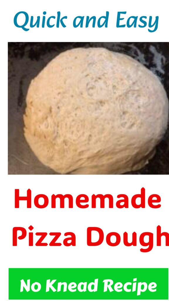 quick and easy homemade pizza dough no knead recipe
