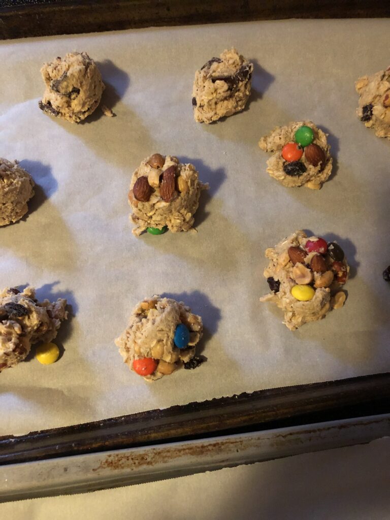 Cookies on cookie sheets