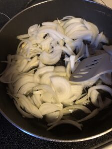 caramelizing onions