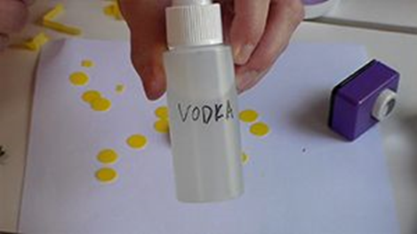 vodka in a spray bottle
