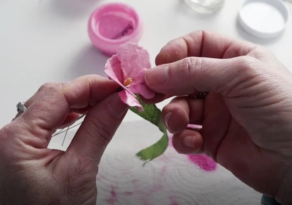 tape the petals together