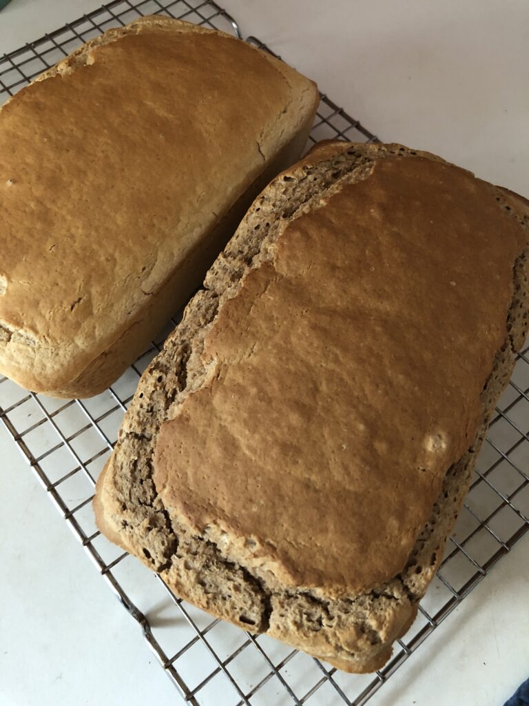 two loaves of beer bread