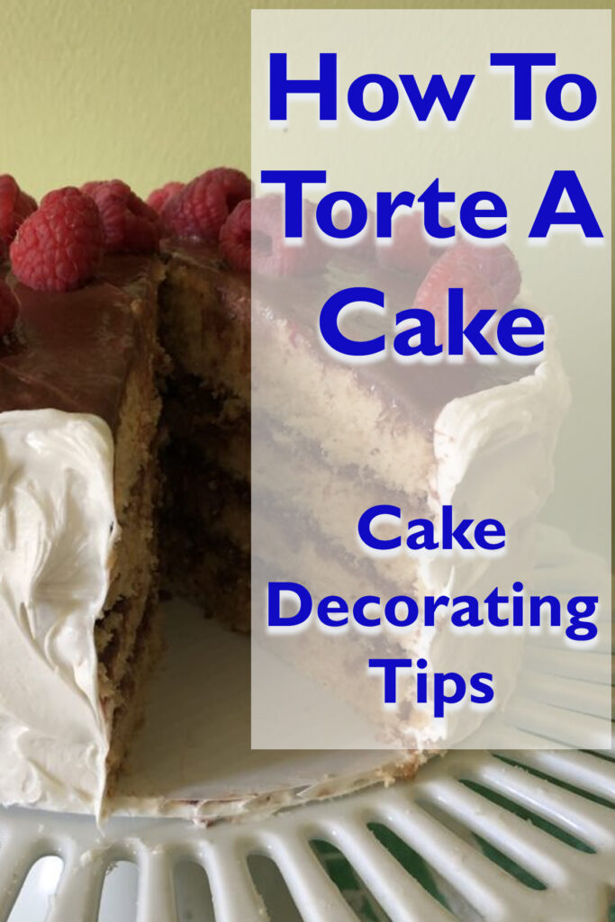 how to torte a cake