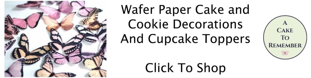 wafer paper ad for A Cake To Remember dot com