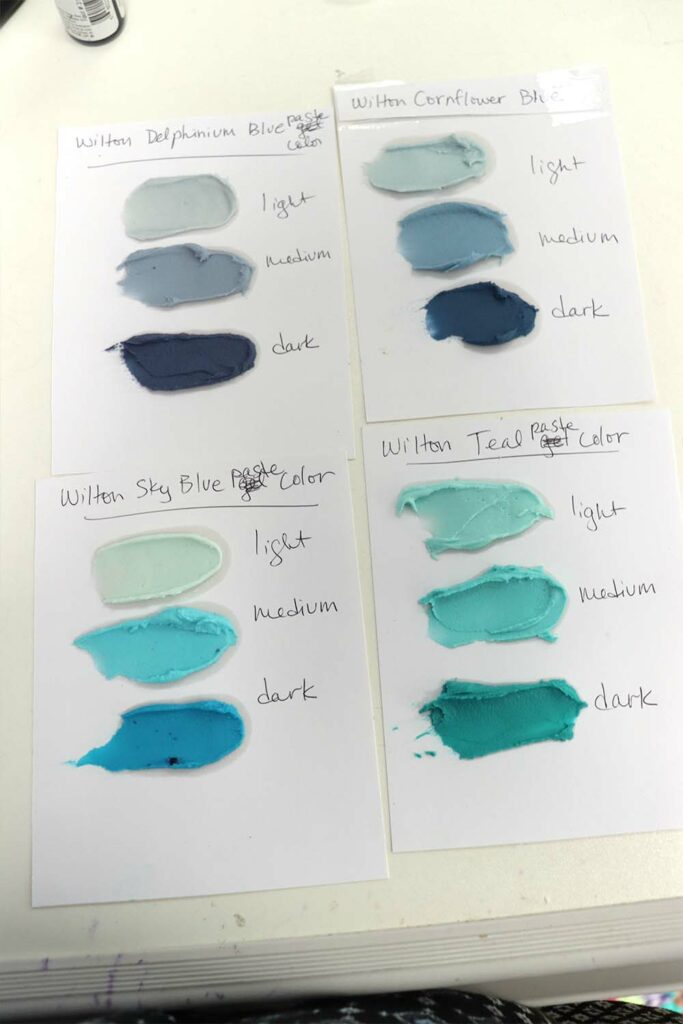 wilton blue food colorings comparisons