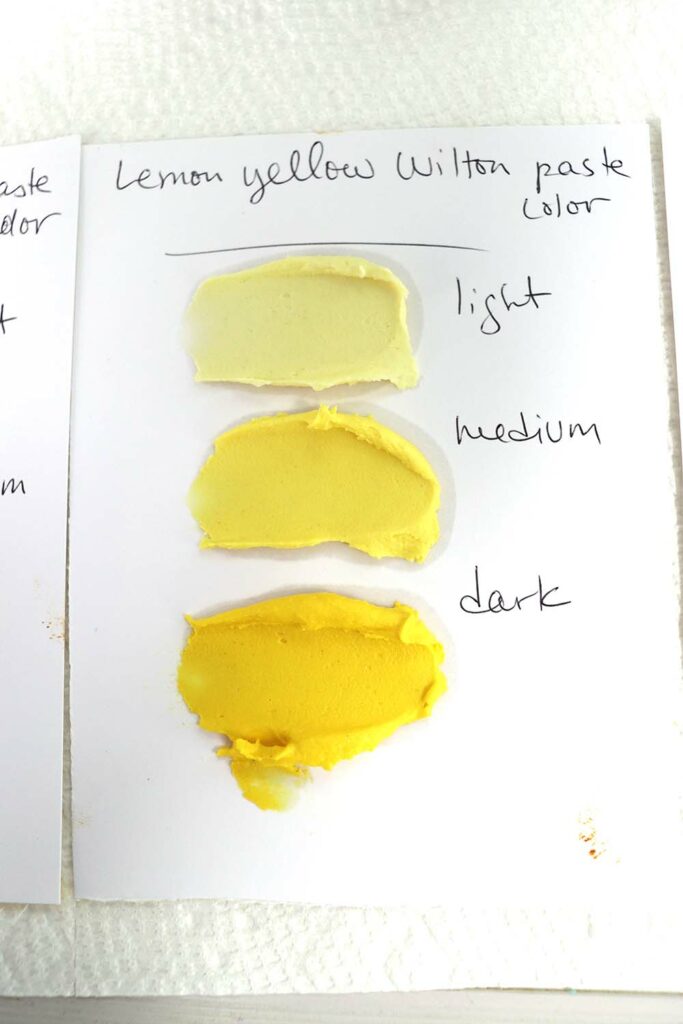 wilton lemon yellow food coloring