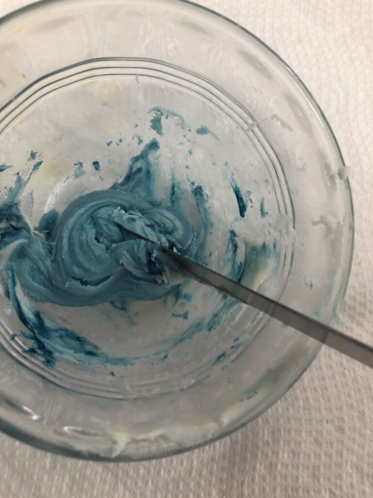 Americolor Navy blue food coloring in icing