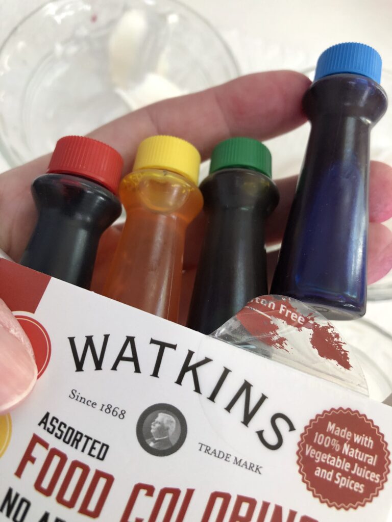 box of watkins food coloring