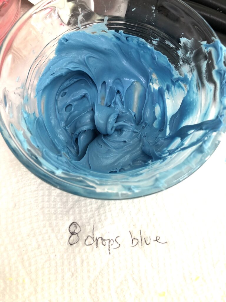 blue icing
